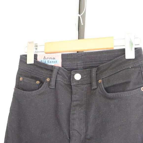 Acne Studios Bla Konst Peg Black Jeans Sz 26 - Picture 8 of 12